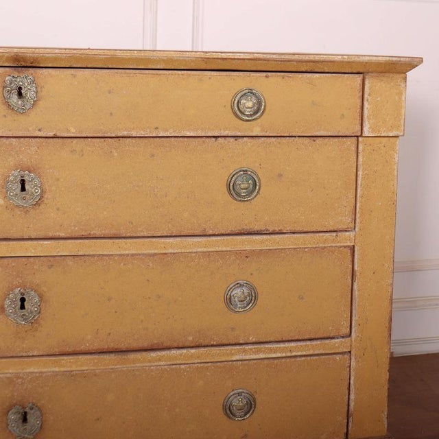 French Painted Commode in Oak For Sale - Image 3 of 15