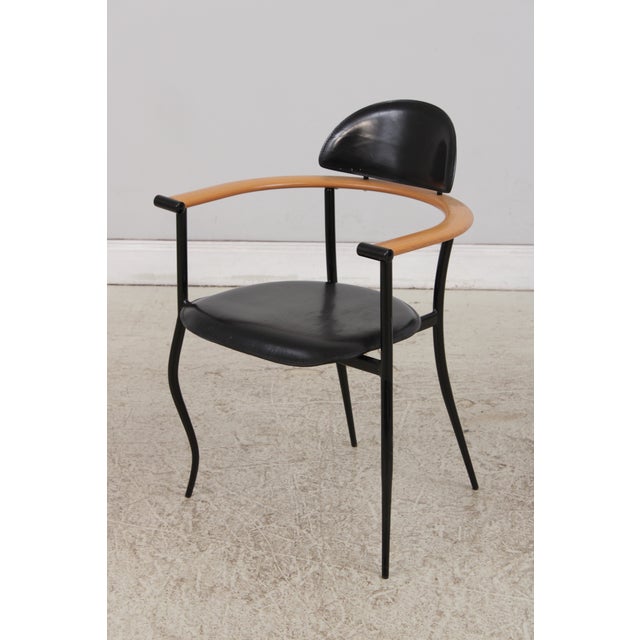Arrben Arrbem Set of 4 Stiletto Arm Dining Chairs For Sale - Image 4 of 17