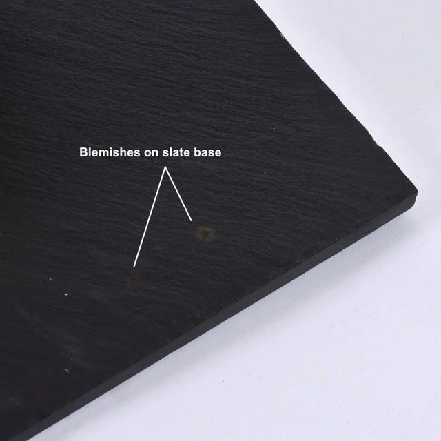 Sendelbach Signed Gold Painted Clay Bust of Young Boy on Slate Base For Sale - Image 12 of 12