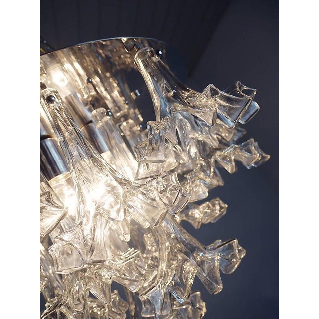 Large Arethusa Flush Mount in Murano Glass from Barovier & Toso, 1960s For Sale - Image 6 of 11