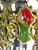 1927 Spanish Revival Semi Flush Chandelier With Original Polychrome Finish For Sale - Image 9 of 14