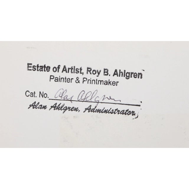 American Roy Ahlgren, Skyscrapers, Silkscreen For Sale - Image 3 of 4