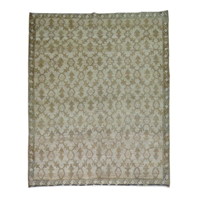 Vintage Turkish Konya in Brown and Gray Accents For Sale
