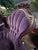 Rococo Revival Style Purple Velvet Accent Chairs – Pair For Sale - Image 11 of 11