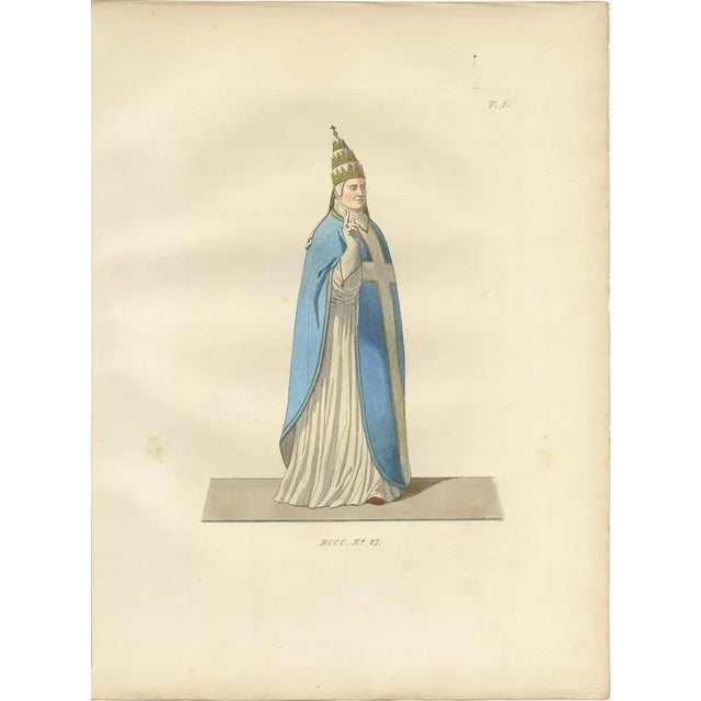 Paper Ecclesiastical and Civic Dress in Renaissance Italy, 1845, Paper, Set of 3 For Sale - Image 7 of 10