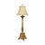 French Style Painted Gold Table Lamp with Shade For Sale - Image 13 of 13