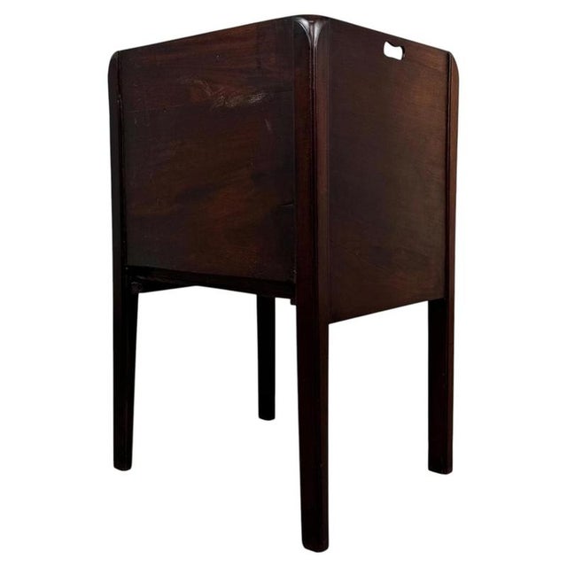 18th Century English Mahogany Cabinet with Sliding Door For Sale - Image 6 of 12