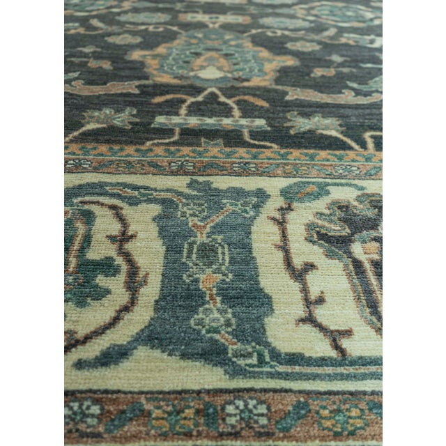 Turkish Turkish Oushak Antique Look Rug 9'3" x 13'4" #20062 For Sale - Image 3 of 8