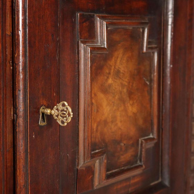 Brown Antique Italian Wardrobe in Walnut For Sale - Image 8 of 11