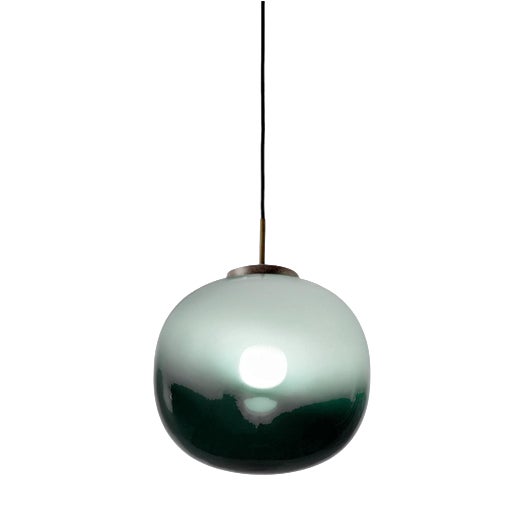 Jasmine Jade Green Shaded Single Pendant Light by MUG For Sale