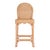 2020s Flora 24 in. Seat Height Rattan Scalloped Edge Counter Stool with Back, Natural Rattan For Sale - Image 5 of 9