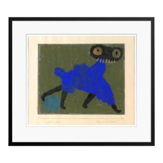 Paul Klee 'Blue Coat' Archival Pigment Print Framed in Black Reproduction For Sale