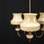 Threeflame Golden Ceiling Light with Glass Shades and Marble from VEB NARVA, 1970s For Sale - Image 10 of 18