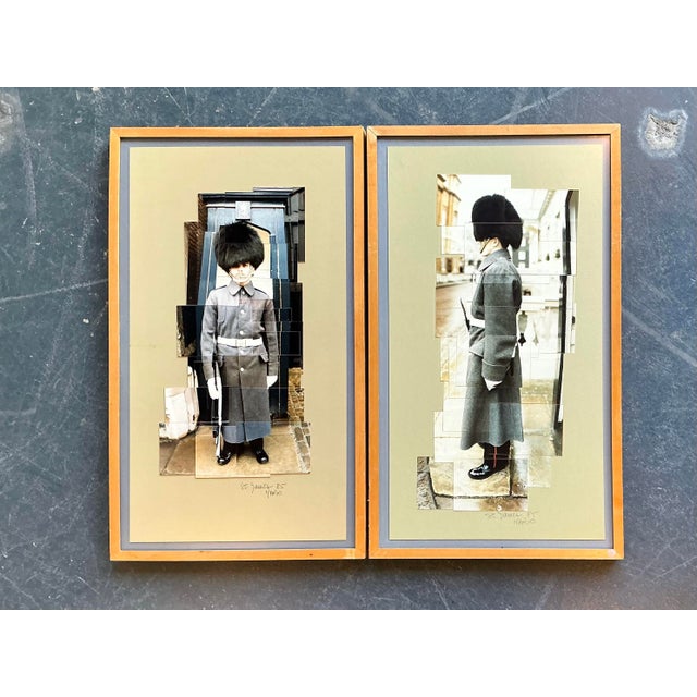 Vintage Original 1980s Collage on Paper - Set of 2 For Sale - Image 11 of 12