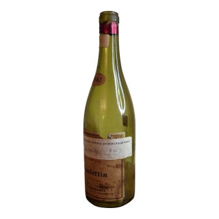 Vintage Empty 1947 Chambertin Wine Bottle Heublein Rare Wine Auction Provenance For Sale