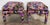 Late 20th Century Vintage Abstract Upholstered Parsons Stools, a Pair For Sale - Image 5 of 11
