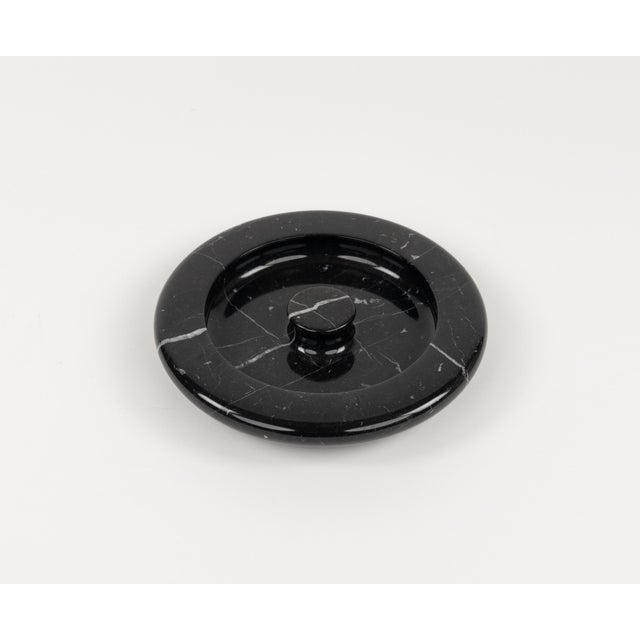 Black Marble Ashtray attributed to Angelo Mangiarotti, Italy, 1970s For Sale - Image 14 of 18