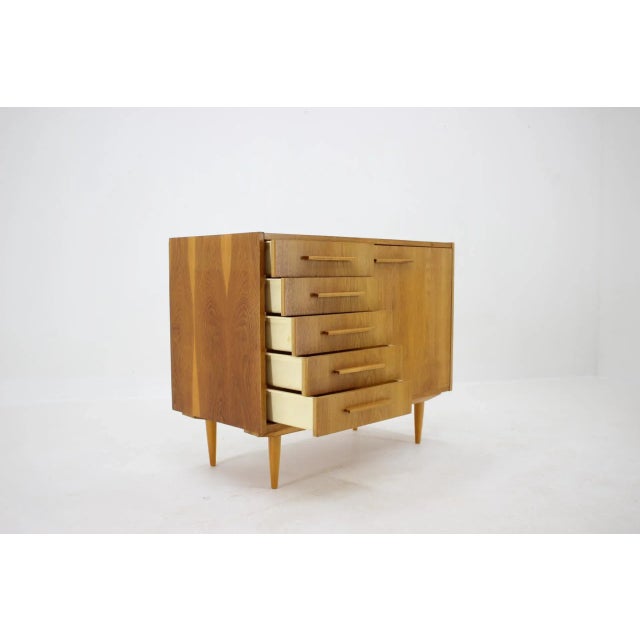 Oak Cabinet, Czechoslovakia, 1960s For Sale - Image 6 of 11