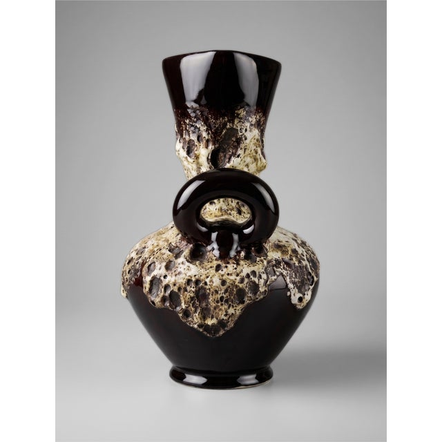 Large Ceramic Vase with Handles from Vallauris, 1960s For Sale - Image 3 of 9
