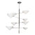 Early 21st Century Eight-Arm Uplight Chandelier For Sale