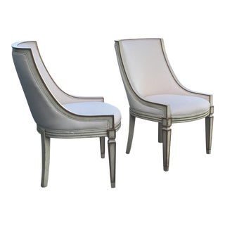 Baker Neoclassic Chairs - A Pair For Sale