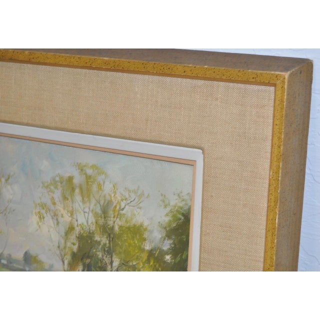 Wayne Morrell (American, 1923-2013) New England Country Landscape W/ Figures C.1970 For Sale In San Francisco - Image 6 of 8