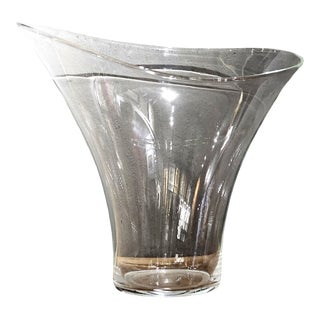 Large Decorative Glass Vase, 1990s For Sale