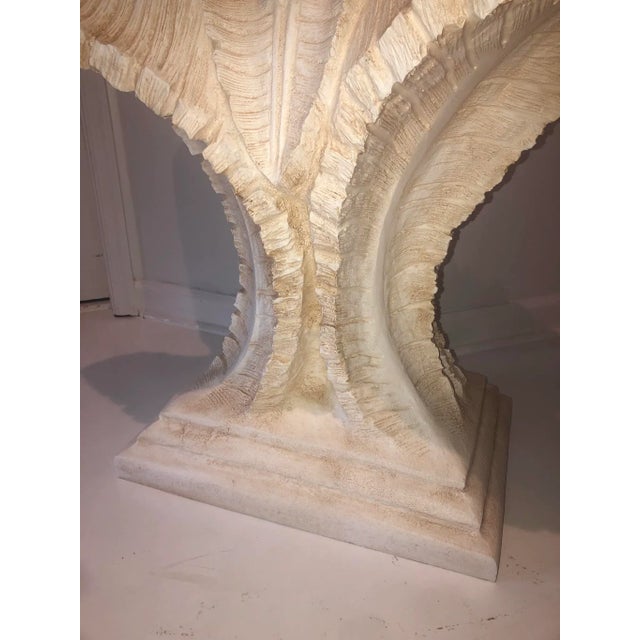 1980s 1980s Vintage Regency Sculptural Palm Leaf Pedestal Base For Sale - Image 5 of 11
