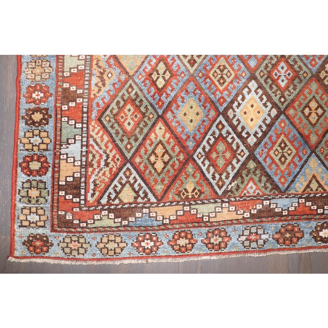 Textile Early 20th Century Zabihi Collection Colorful Tribal Jaff Kurd Mini Rug - 2'11" x 3'8" For Sale - Image 7 of 7