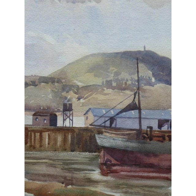 D. M. Bland, Scarborough Harbour, 1975, Watercolor on Paper, Framed For Sale - Image 12 of 14