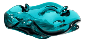 Mid-Century Modern Murano Ashtray in Teal, 1960s