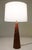 1950s Mid Modern Miller Turned Solid Walnut Cone Table Lamp Marshall Martz Studio 1950 For Sale - Image 5 of 11