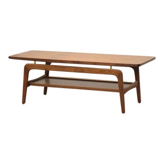Skagen Modern Walnut Coffee Table For Sale