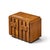 Wood Lane Staccato Brutalist Mid Century Walnut Nightstand For Sale - Image 7 of 7
