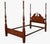 1980s Cherry Queen Size Headboard Foot Board Rails and Supports For Sale - Image 9 of 10