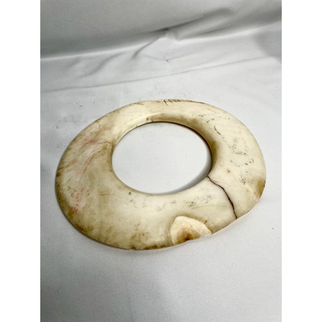 Contemporary Antique Mounted New Guinea Abelam Currency Shell Rings- a Set of 3 For Sale - Image 3 of 12