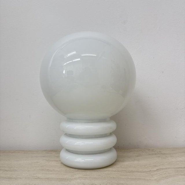 Milk Glass Table Lamp from Limburg Glashütte, 1970s For Sale - Image 13 of 13