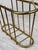 Vintage Hollywood Regency Gold Tubular Magazine Rack Record Stand For Sale - Image 9 of 10