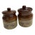 Vintage Matching Cheese, Crock Canisters- Set of 2 For Sale