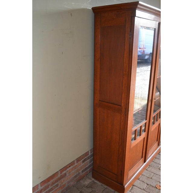 Brown Art Deco Bookcase in Oak For Sale - Image 8 of 11
