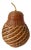 1970s Pear Ceramic Vessel Wrapped in Hand Woven Wicker For Sale