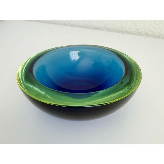 Glass Seguso Vetri Murano Sommerso Glass Bowl, 1960s Italy, Attributed For Sale - Image 7 of 13