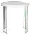 Mid Scandinavian Lacquer Side Table in White For Sale