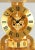 Jaeger lecoultre - atmos royale ref. 5855 switzerland gold-plated and lacquered brass year of manufacture 1980 dimensions:...