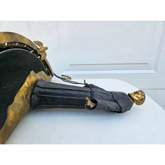 Italian Mixed Metals St. Francis of Assisi Wall Pocket Planter For Sale - Image 11 of 17