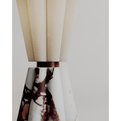 Not Yet Made - Made To Order Bouquet Lamp S in Red Marble and Stone by Esther Knopfler For Sale - Image 5 of 18