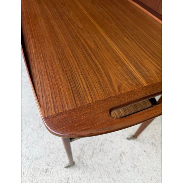 Mid-Century Modern Danish Serving Trolley by Johannes Andersen for Silkeborg, 1960s For Sale - Image 6 of 18