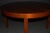 Wood Swedish Mid-Century Modern Round Walnut End or Coffee Table by Carl Malmsten For Sale - Image 7 of 8