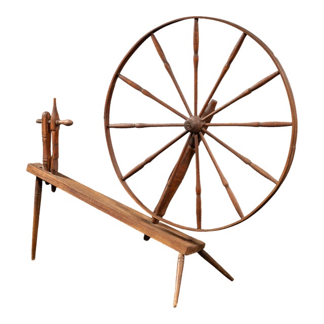 Early American Walking Wheel, or Spinner's Loom For Sale