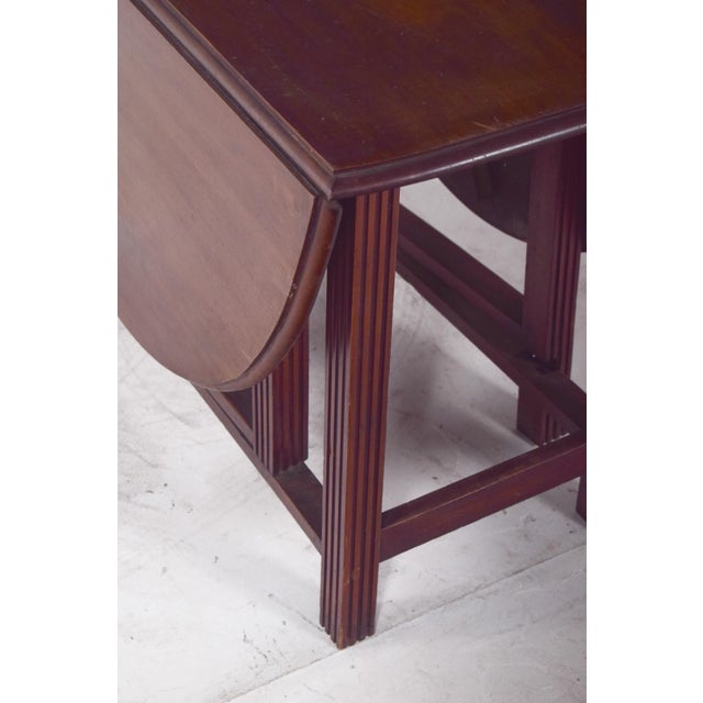 European Flip Flap Oval-Top Table For Sale - Image 5 of 14